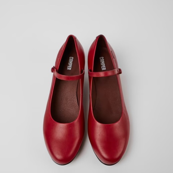Camper Shoes - Camper Women's Red Mary Jane Shoes - Model Helena